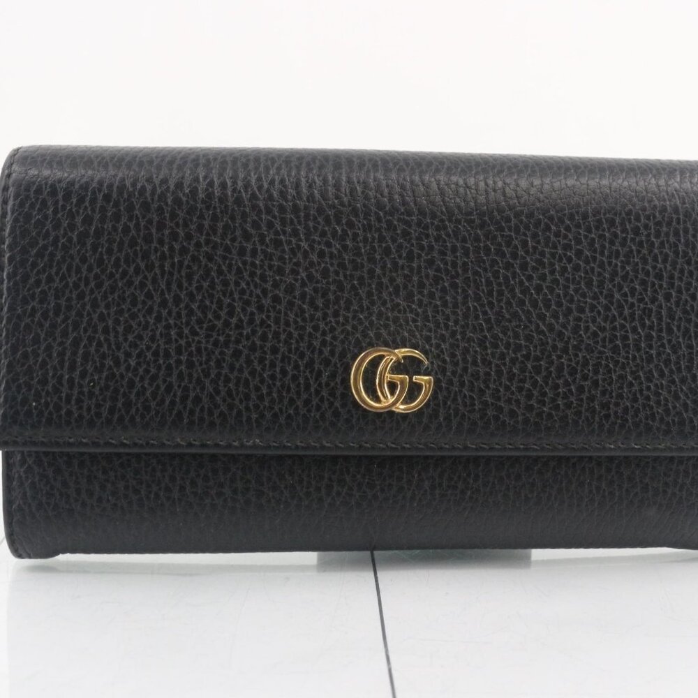 Gucci GG Marmont Leather Long Wallet – Black